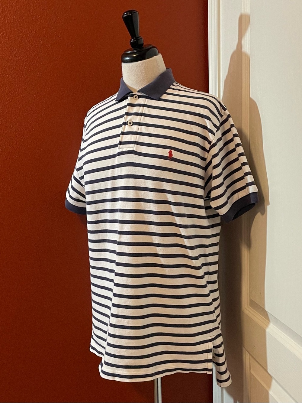 Polo Ralph Lauren Men’s Vintage Classic 90’s Striped Cotton Preppy Polo
